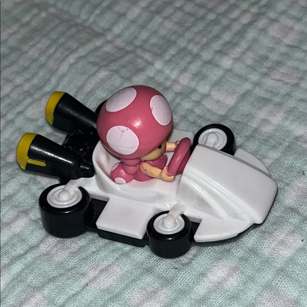 Toadette Kart Racer Toy - Pink and White
